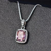 Geometric Cubic Zirconia Pendant Necklace for Women Temperament Female Wedding Neck Accessory Party Jewelry - Image 3