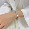 Open Stainless Steel Bangle with Decorative Stone Details in Multiple Styles - Image 20