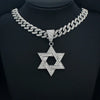 Six-Pointed Star Pendant Necklace with Cuban Chain Options - Image 3