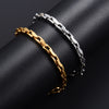 4.2mm Stainless Steel Bracelet Link Chain for Women Men Punk Rock Boy Chunky Metal Jewelry Wristband Anklets Ankle Hand Chain - Image 5