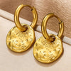 Pvd Golden Stainless Steel Hoop Earrings Craftsmanship Mysterious Jewelry Accessories Dangle Earrings for Women Gift Daily Boho - Image 1