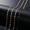 Lip Embossed Chain 2.5mm Thin Stainless Steel Necklace Handmade Link Jewelry Accessories - Image 4