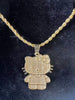 Gold Rope Chain Necklace Nugget Heart Pendant - Image 13