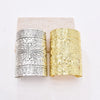 Gold/Silver Plated Alloy Carved Wide Cuff Bracelet Adjust Women's Open Cuff Bangle Gothic Ethnic Punk Style Bracelet - Image 1