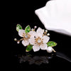 Vintage Enamel Flower Leaf Brooch, Mixed Style Pearl Rhinestone Brooch, Women's Wedding Party Elegant Jewelry Accessories - Image 15