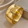 Smooth Stainless Steel Cuff Bracelet with Three Width Options - Image 13