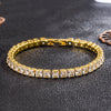 Silver 15/16/17/18/19/20/21 CM Tennis Bracelet Pave 3 MM Round Black Jet Zircon Elegant Jewelry For Women - Image 5