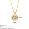 Stainless Steel Chain Necklace with Colorful Pendant Designs - Image 46