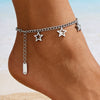 Stainless Steel Star Anklet for Women Minimalist Hollow Star Foot Jewelry Beach Accessory Gift - Image 1