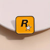 1 Piece of Orange R-star Geometric Creative Brooch, Clothing Accessories, Collar Pin, Metal Badge, Versatile Collar Pin - Image 6