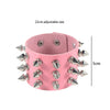 Black PU Leather Rivet Spikes Bracelet Cuff Wristband Goth Gothic Metal Punk Bracelets For Women Men Armbands Cosplay - Image 3