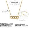 3 Slidable Zircon Necklace Bracelet Ring for Women Gold Plated Stainless Stee Chain Necklaces Bracelets Rings Jewelry Set - Image 10