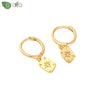 Silver Needle Minimalist Square Sign Pendant Hoop Earrings for Women Gold Earrings Party Jewelry - Image 2