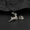 stainless steel Christmas reindeer brooch, backpack pendant, suit lapel pin, badge gift for friends - Image 4