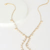 Shiney Rhinestone Choker Chain Necklace Party Girls Long Collar Knot Tassel Necklace Luxury Statement Necklace Jewelry for Women