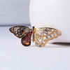 Shining Crystal Butterfly Brooches For Women Elegant Insect Pin Female Coat Backpack Shirt Scarf Wedding Jewelry Accessories