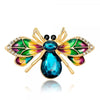 Shining Crystal Butterfly Brooches For Women Elegant Insect Pin Female Coat Backpack Shirt Scarf Wedding Jewelry Accessories