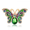 Shining Crystal Butterfly Brooches For Women Elegant Insect Pin Female Coat Backpack Shirt Scarf Wedding Jewelry Accessories