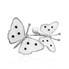 Shining Crystal Butterfly Brooches For Women Elegant Insect Pin Female Coat Backpack Shirt Scarf Wedding Jewelry Accessories