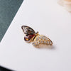 Shining Crystal Butterfly Brooches For Women Elegant Insect Pin Female Coat Backpack Shirt Scarf Wedding Jewelry Accessories