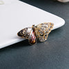 Shining Crystal Butterfly Brooches For Women Elegant Insect Pin Female Coat Backpack Shirt Scarf Wedding Jewelry Accessories