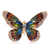 Shining Crystal Butterfly Brooches For Women Elegant Insect Pin Female Coat Backpack Shirt Scarf Wedding Jewelry Accessories