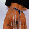 Shiny Crystal Tassel Chain Mini Skirt Sexy Women Adjustable Waist Rhinestone Sequins Luxury Party Nightclub Skirts Jewelry