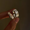Silver Color Finger Rings for Women Couple Light   Ladies Gear Trendy Fine Jewelry Opened Antique Rings Anillos