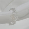 Silver Color Finger Rings for Women Couples New Creative Hollow Flower Geometric Party Jewelry Gifts Wholesale