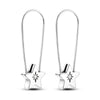 Silver Plated Hoop Earrings Moon Star Dreamcatcher Colored Zircon Fine Earring Jewelry Gift For Women