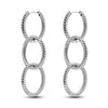 Silver Plated Hoop Earrings Moon Star Dreamcatcher Colored Zircon Fine Earring Jewelry Gift For Women