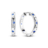 Silver Plated Hoop Earrings Moon Star Dreamcatcher Colored Zircon Fine Earring Jewelry Gift For Women