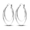 Silver Plated Hoop Earrings Moon Star Dreamcatcher Colored Zircon Fine Earring Jewelry Gift For Women