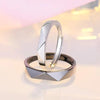 Simple Geometric Couple Ring Open Adjustable Ring for Men Women Lovers Personalized Wedding Ring Engagement Jewelry Party Gift