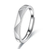 Simple Geometric Couple Ring Open Adjustable Ring for Men Women Lovers Personalized Wedding Ring Engagement Jewelry Party Gift