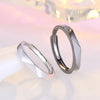 Simple Geometric Couple Ring Open Adjustable Ring for Men Women Lovers Personalized Wedding Ring Engagement Jewelry Party Gift