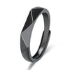 Simple Geometric Couple Ring Open Adjustable Ring for Men Women Lovers Personalized Wedding Ring Engagement Jewelry Party Gift