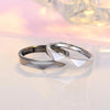 Simple Geometric Couple Ring Open Adjustable Ring for Men Women Lovers Personalized Wedding Ring Engagement Jewelry Party Gift