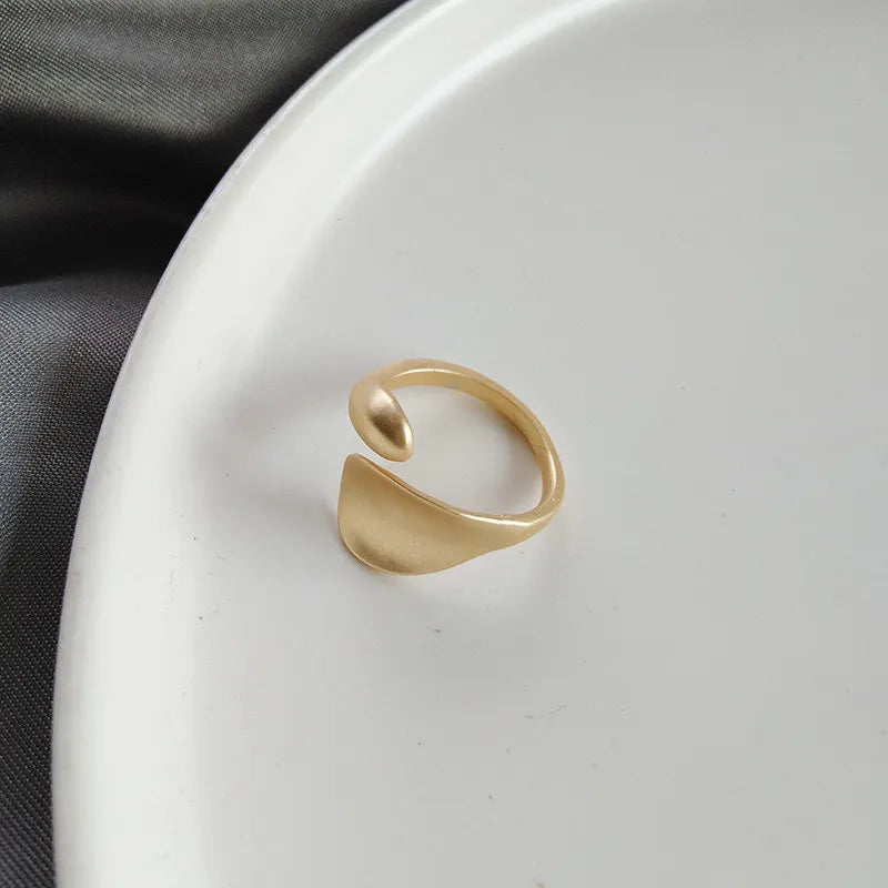 Simple Open Rings For Women Gold Color   Korean Street Girl Wedding Rings Adjustable Knuckle Finger Jewelry Jewelry