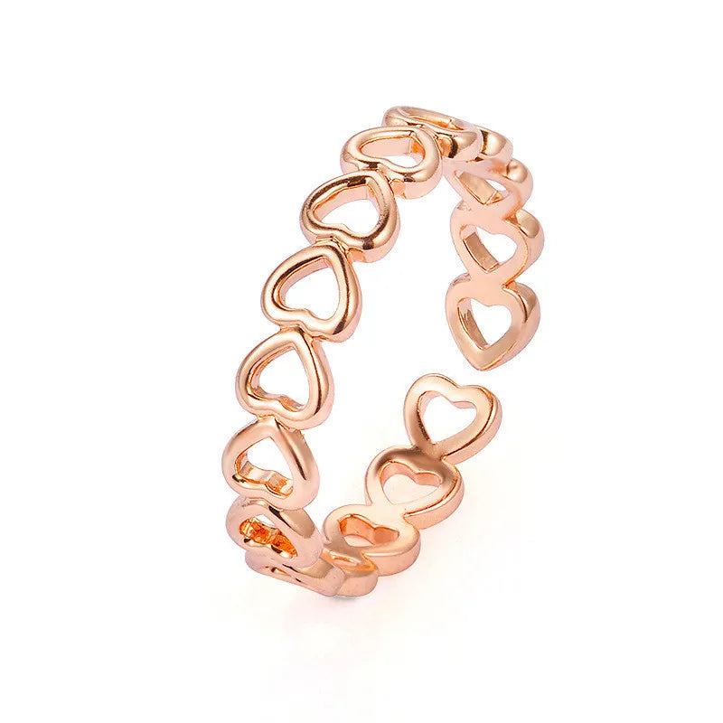 Simple Open Rings For Women Gold Color   Korean Street Girl Wedding Rings Adjustable Knuckle Finger Jewelry Jewelry