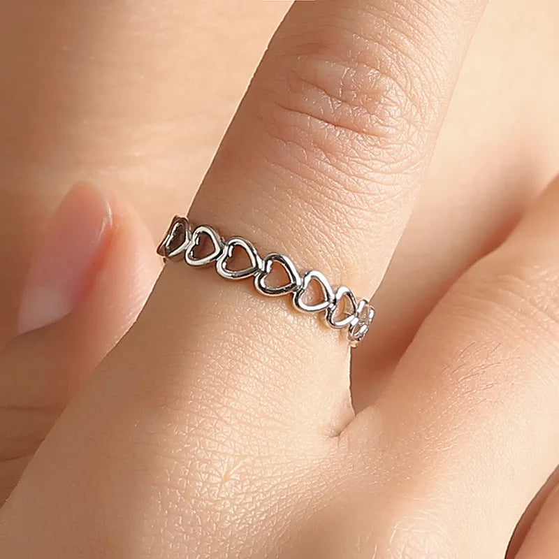Simple Open Rings For Women Gold Color   Korean Street Girl Wedding Rings Adjustable Knuckle Finger Jewelry Jewelry