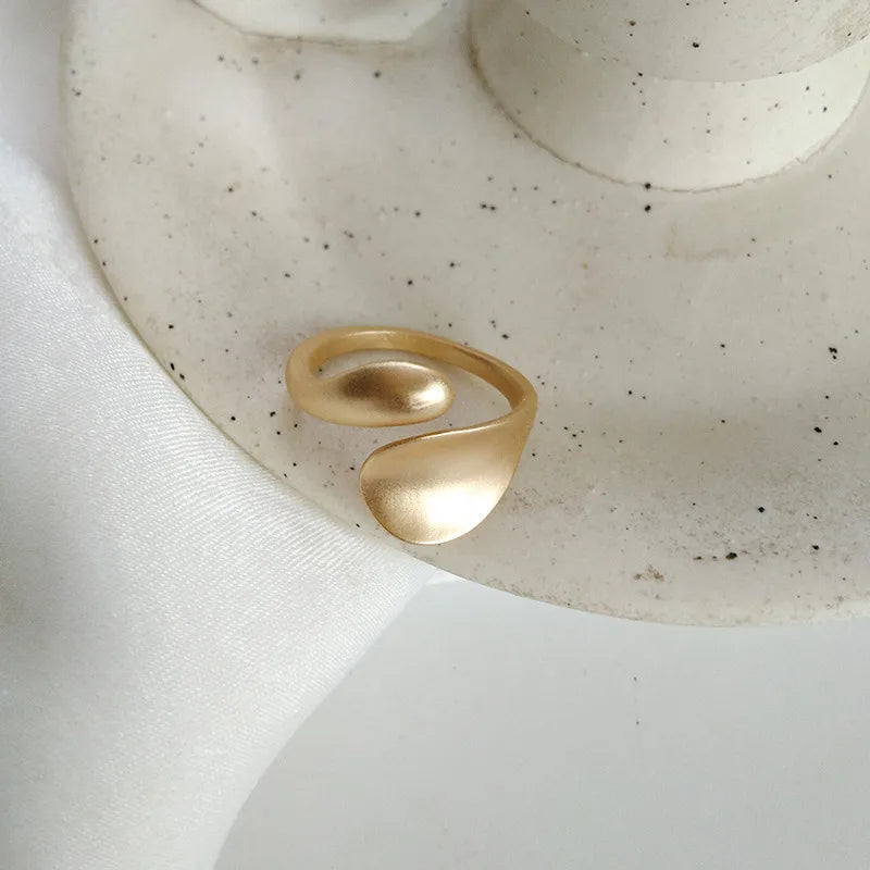 Simple Open Rings For Women Gold Color   Korean Street Girl Wedding Rings Adjustable Knuckle Finger Jewelry Jewelry