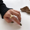 Simple Open Rings For Women Gold Color   Korean Street Girl Wedding Rings Adjustable Knuckle Finger Jewelry Jewelry