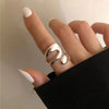 Simple Open Rings For Women Gold Color   Korean Street Girl Wedding Rings Adjustable Knuckle Finger Jewelry Jewelry