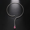 Simple Rhinestone Open Choker Bride Clavicle Chain for Women 2024 Luxury Water Drop Crystal Collar Necklace Torques Jewelry
