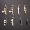 Simulated Pearl Brooch Pins Set For Women Dress Sweater Decorative Rhinestone Flower Beads Buckle Pin Jewelry Accessories