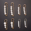 Simulated Pearl Brooch Pins Set For Women Dress Sweater Decorative Rhinestone Flower Beads Buckle Pin Jewelry Accessories