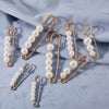 Simulated Pearl Brooch Pins Set For Women Dress Sweater Decorative Rhinestone Flower Beads Buckle Pin Jewelry Accessories
