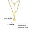 Skyrim Boho Star Pendant Tassel Necklace Stainless Steel Gold Color Simple Women Choker Neck Chain Kpop Summer Jewelry Gift