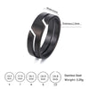 Skyrim  Simple Stainless Steel Couple Ring for Men Women Casual Finger Rings Jewelry Engagement Anniversary Gift  New